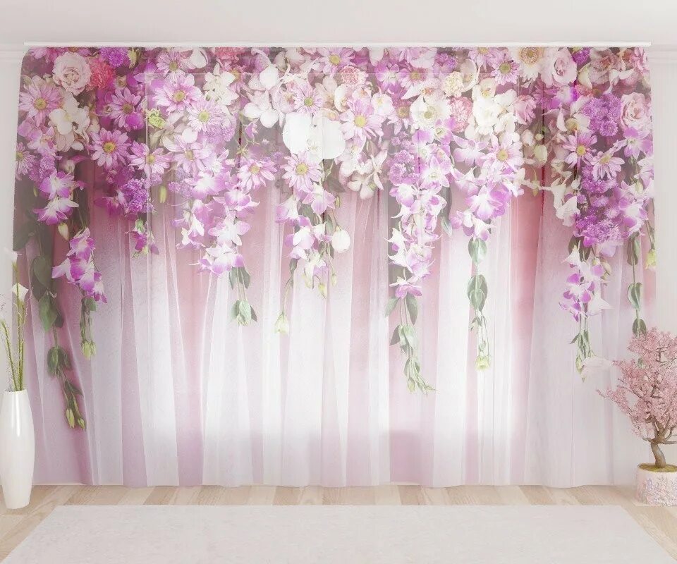 Валдберис шторы и тюль. Фототюль цветочный водопад. рим декор фототюль. фотошторы рим декор. шторы фотошторы рим декор.
