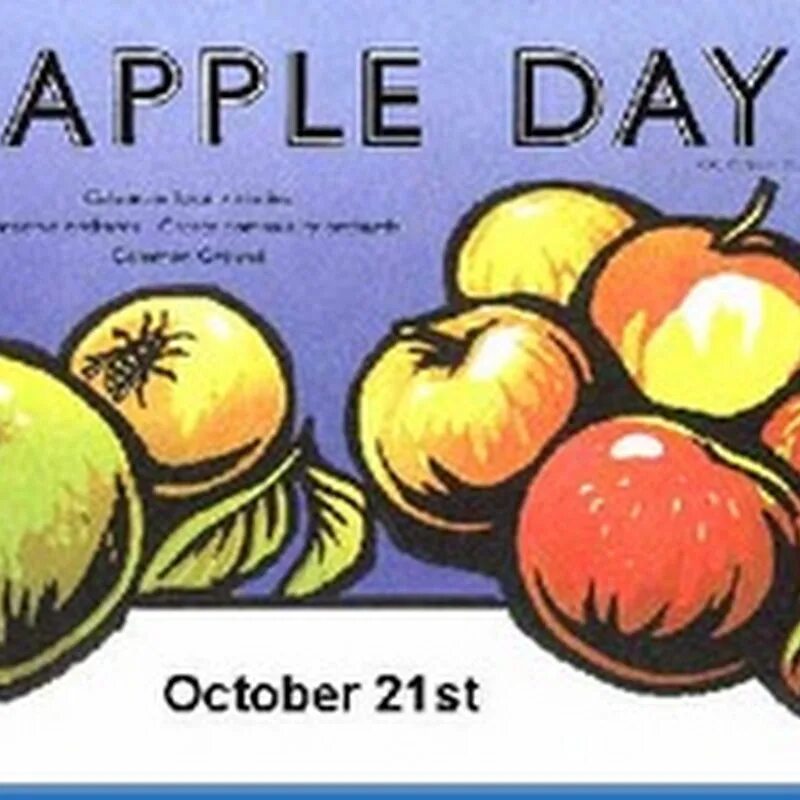 21 октября. День яблока (Apple Day) - Великобритания. 21 Октября день яблока в Великобритании. Apple Day праздник в Великобритании. Открытки Apple Day.