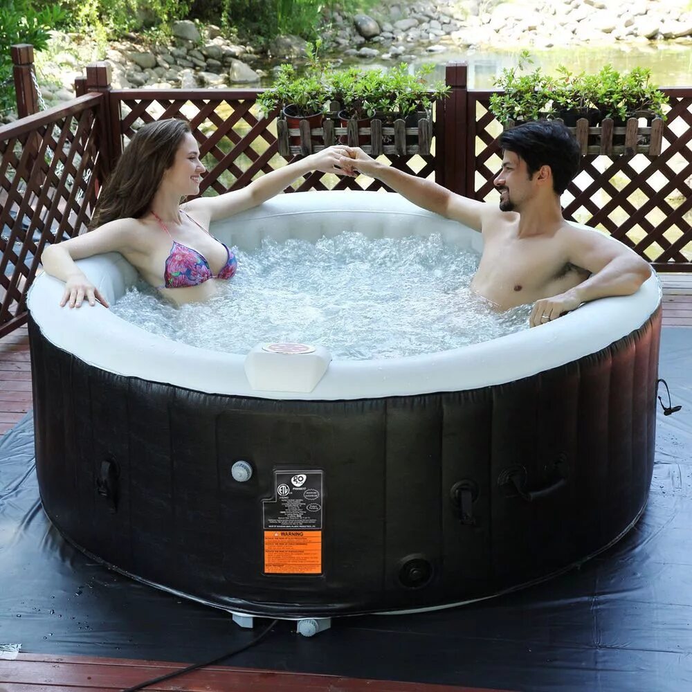 Bubble massage. Джакузи на природе. Джакузи крытая беседка. Ванна на природе. Home Inflatable Spa Jacuzzi.