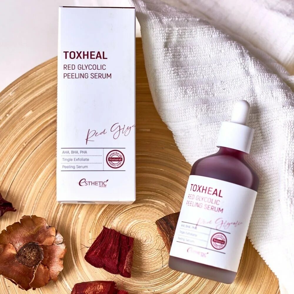 Пилинг house. Esthetic house toxheal red glycolic peeling serum,100мл. пилинг-сыворотка гликолевая toxheal red glyucolic peeling serum, 100 мл. гликолевая пилинг-сыворотка esthetic house toxheal red glyucolic peeling serum. toxheal.