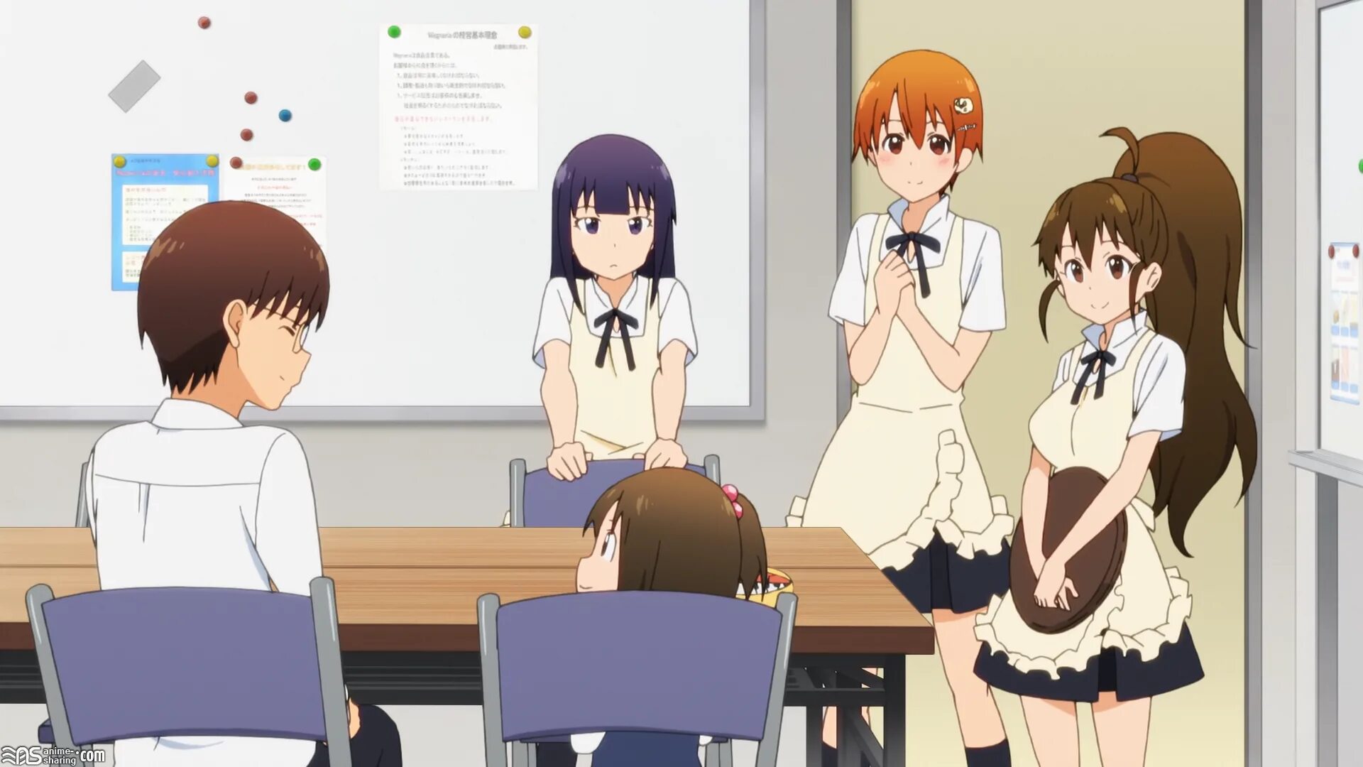 Фото предприниматели девушки много. Working 2. Воркинг аниме. Аниме working 3. Anime desk.