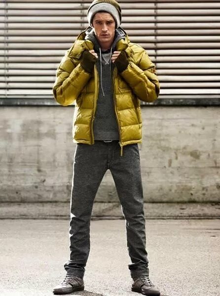 Down with the Cold: The Arctic Parka Winter outfits men, Parka outfit men, Mens 