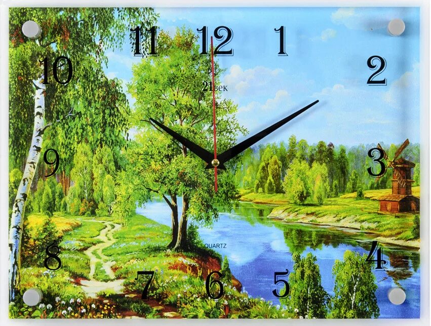Часы настенные 21 век. Часы с пейзажем настенные. Настенные часы 21 век. Часы настенные 21. Часы 21 века.