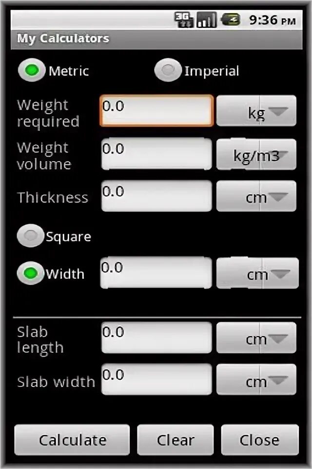 Mine calculator