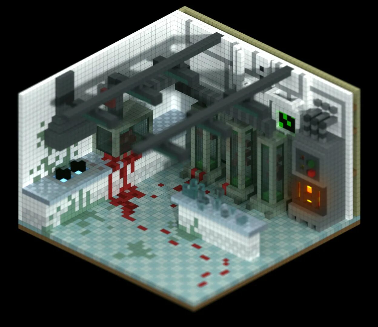 Туалет лаборатория мод много чипов 1.0 1. Лаборатория voxel. комната воксель. мэджик воксель комната. проекты в magicavoxel.