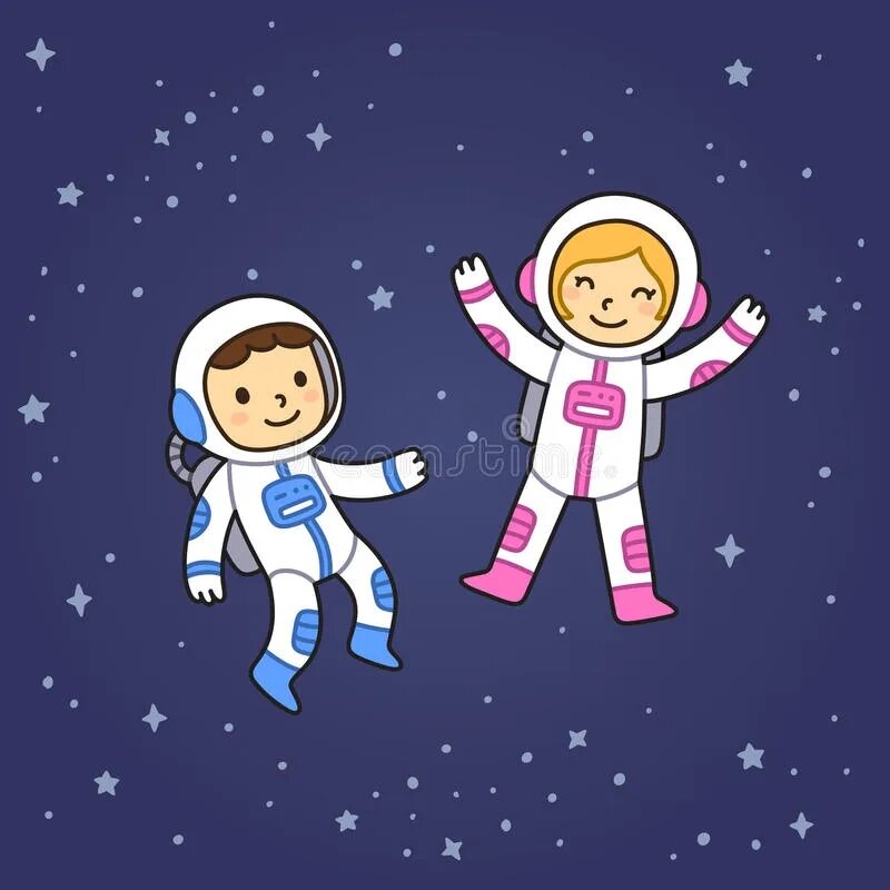 Космическая зарядка для детей музыка. Космонавт для детей. Мультяшные космонавты. Детям о космосе и космонавтах. Космонавт мальчик и девочка.