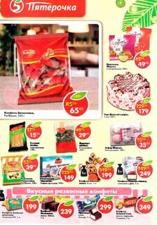 Ассортимент магазина пятерочка