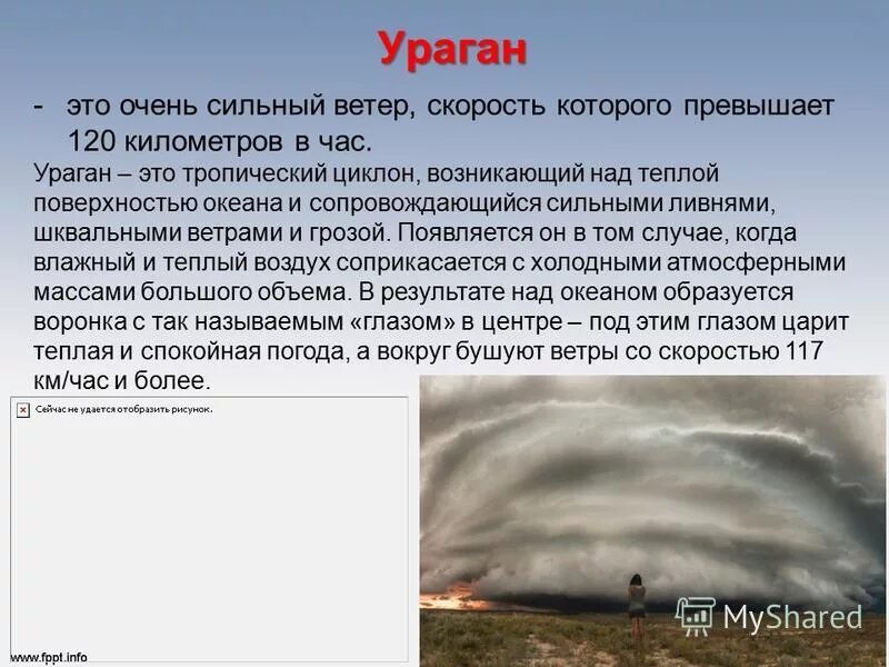 Сообщение о урагане