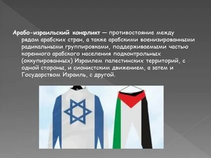 Арабо израильский конфликт причины