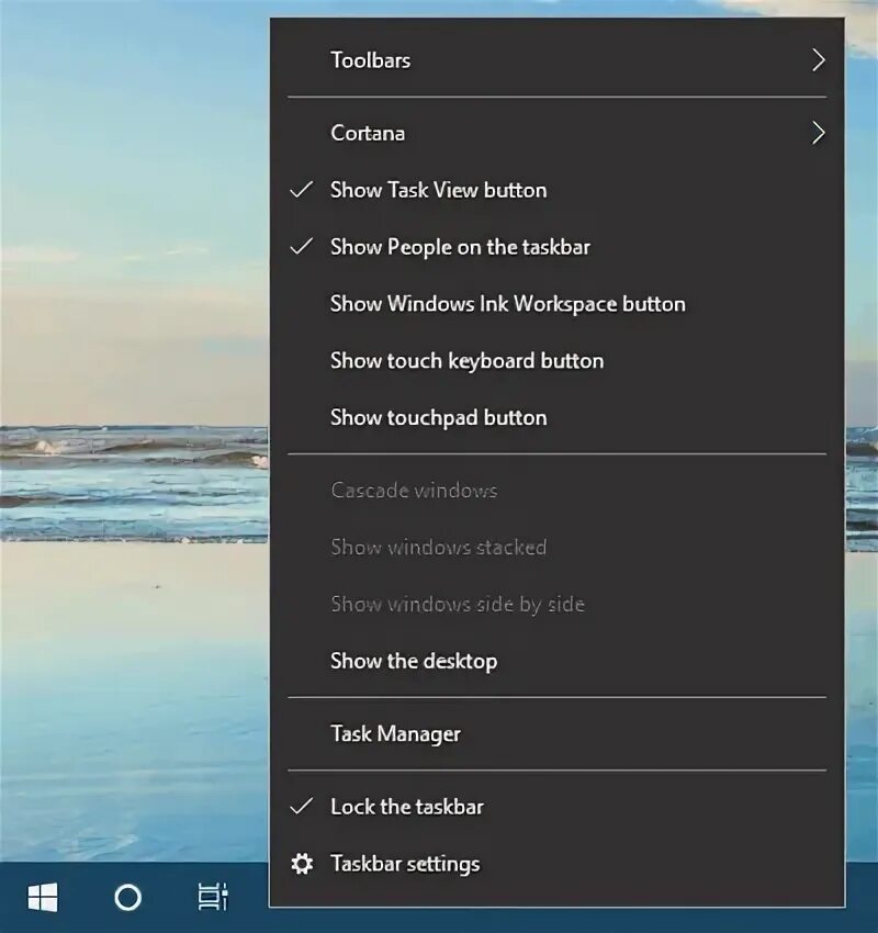 Disable right click. Cannot right click taskbar windows 10. how to click on win. longhtorn window taskbar context menu on top. как в таскбар индикатор языка windows 10.