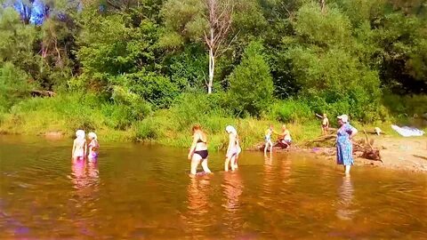 После купания в реке