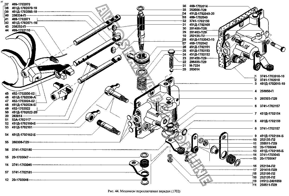 Переключение передач коробки передач уаз. Механизм переключения КПП УАЗ 452 схема. Крышка переключения передач УАЗ 3303. КПП УАЗ 4 ступенчатая схема переключения передач. Механизм переключения передач УАЗ 2206.