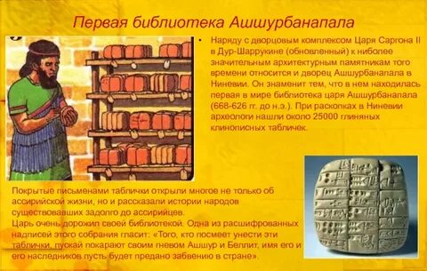Библиотека царя ашшурбанапала в какой стране находится