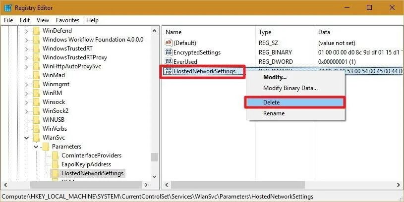 WIFI В реестре Windows 7. Адаптер минипорта виртуального WIFI Microsoft. Редактор реестра адаптера Windows. Где найти HOSTNAME В реестре Windows.