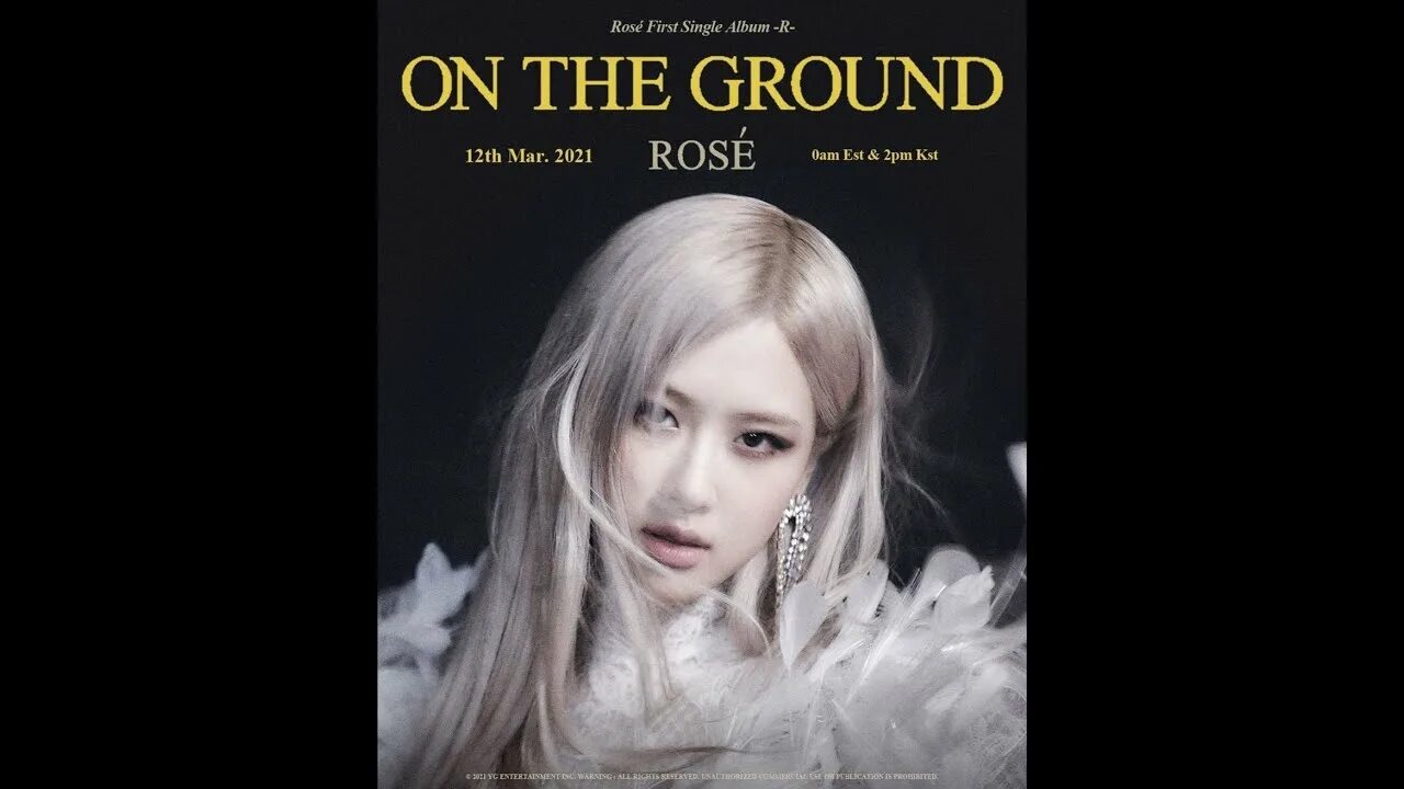 Розэ BLACKPINK Соло. Rosé on the ground обложка. Rose BLACKPINK on the ground обложка. On the ground Rose альбом.