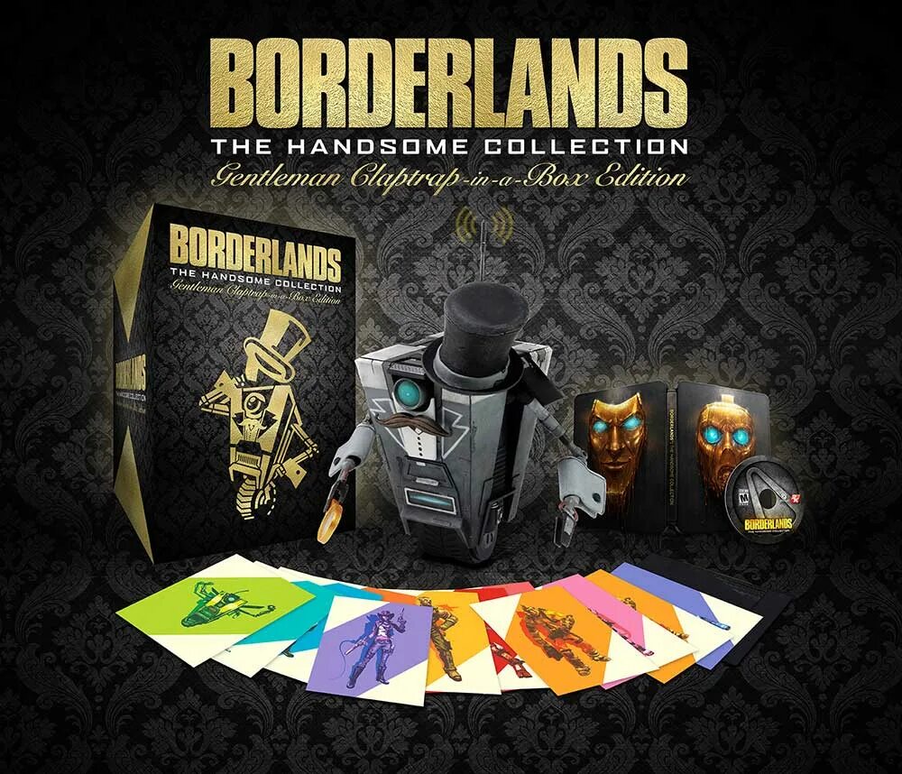 The handsome collection. Borderlands 2 коллекционное издание. Borderlands: the handsome collection. Borderlands Claptrap-in-a-Box. Collector's Edition Pack Borderlands 2.