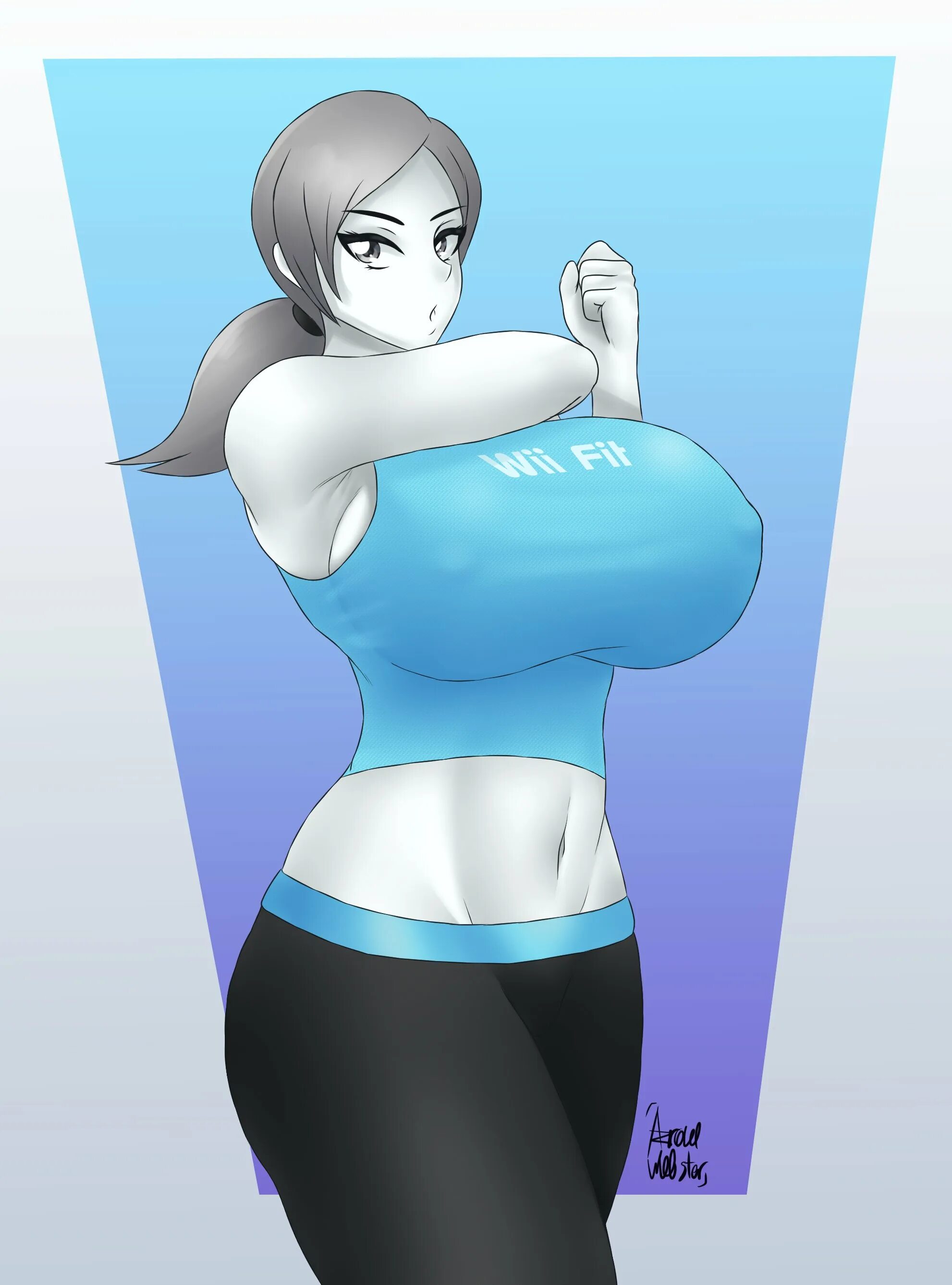 Wii Fit Trainer. Wii Fit Trainer 34. Wii Fit Trainer арт. Wii Fit Trainer эччи.