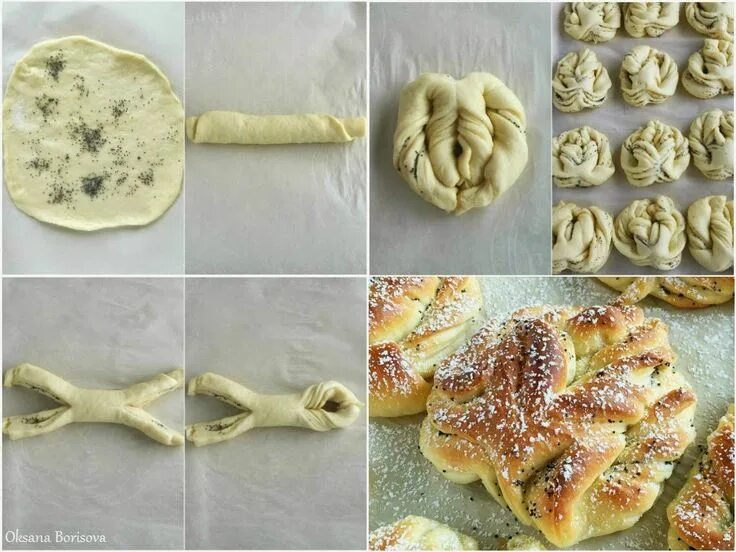 Как оформить булочки из теста