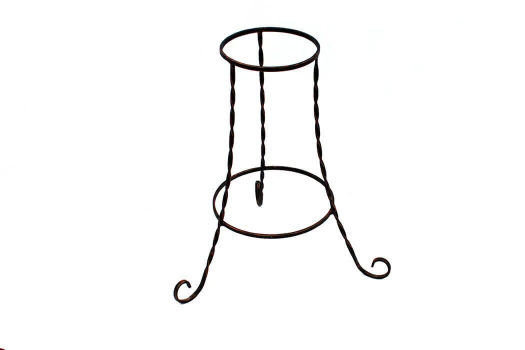 Кованые цветочницы. Цветочницы для сада. Кованые цветочницы. Цветочница из профильной трубы. Подставка для цветов на трех ножках.