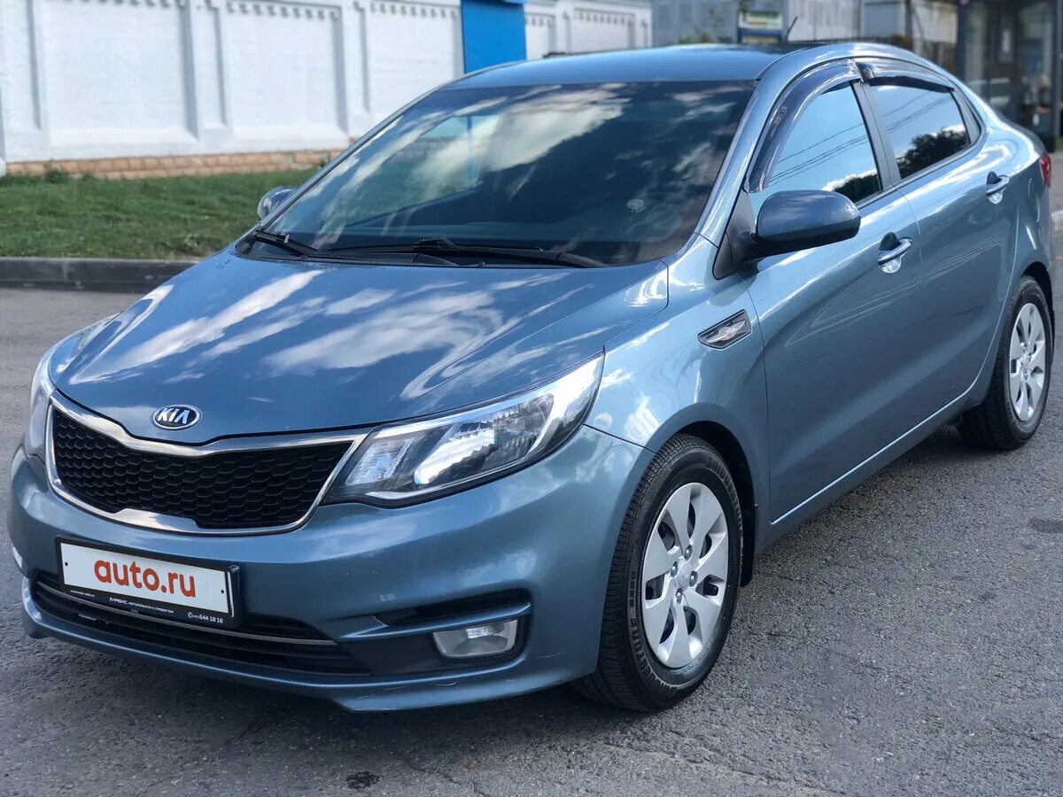 Рио 3 рест. Kia Rio 2015. Kia Rio седан III 2015. Kia Rio, 2015 голубой. Киа Рио 2015 голубая.