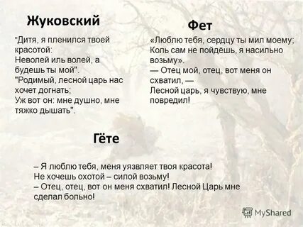 Тема человека и природы в стихотворениях жуковского