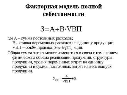 Полная себестоимость это