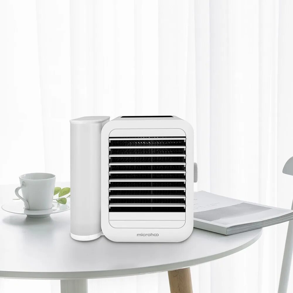 Мини кондиционер настольный. Мини-кондиционер Xiaomi Microhoo. Xiaomi Microhoo Mini Air condition Fan. Портативный кондиционер Xiaomi Microhoo personal Mini Air conditioning Fan. Xiaomi Microhoo портативный кондиционер 3 в 1.