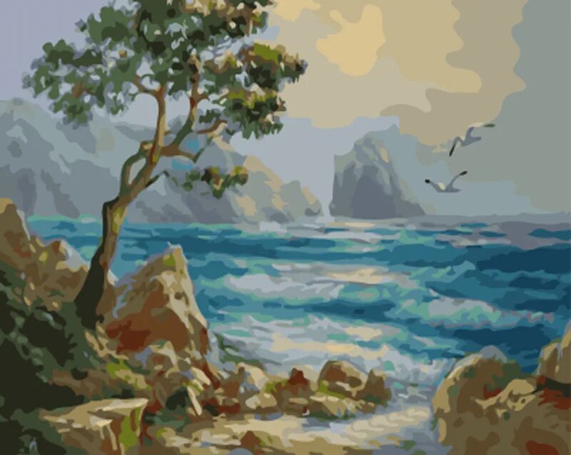 Как называются художники рисующие море. Крымские пейзажи Юрия Абоимова. "Горы и море" - пейзаж Васильев.