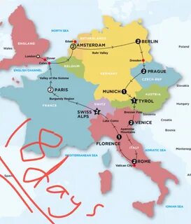 Париж рим расстояние