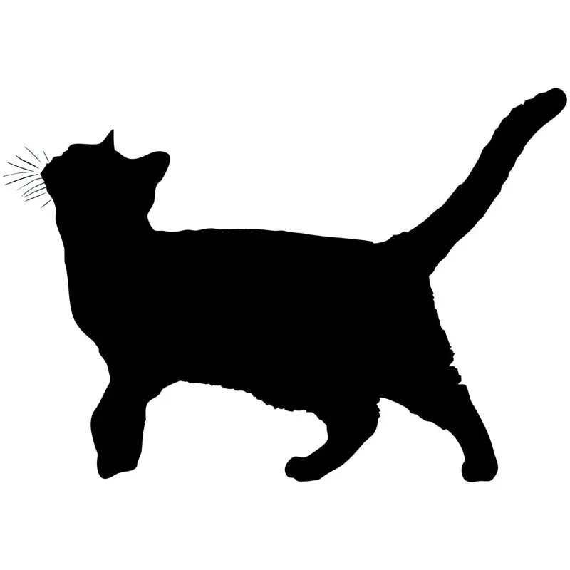Стикеры черный кот. Силуэт кота. Силуэт котенка. Силуэты котов. Наклейка - кот.