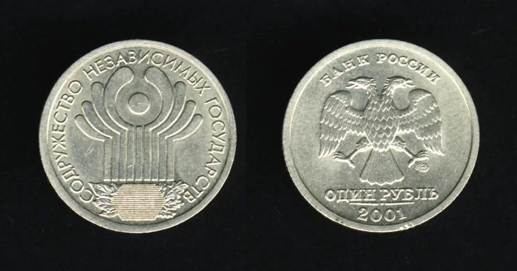 Монета 1 рубль 2001 год. 1 Рубль 2001 СНГ. 1 Рубль Содружество независимых СПМД. Монета один рубль 2001 Содружество независимых государств. 10 Лет СНГ 1 рубль.