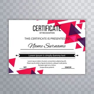 Сертификат вектор