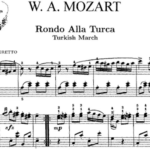 Mozart alla turca. Моцарт турецкий марш Ноты. Моцарт турецкое Рондо Ноты для фортепиано. Турецкий марш Ноты для фортепиано.