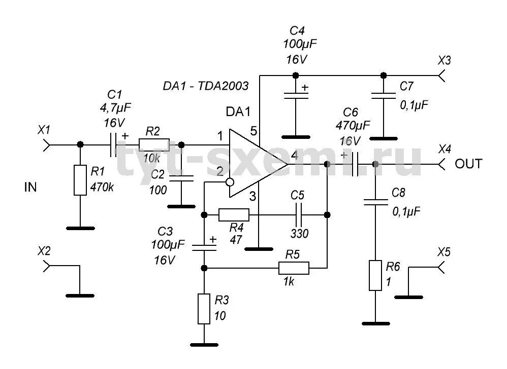 Унч на тда. Tda2003 усилитель. Схемы включения усилителя тда 2003. Усилитель на микросхеме tda2003. Tda2003 схема усилителя.