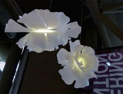 Сделать светильник из цветов