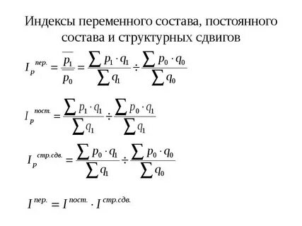 Связь индексов