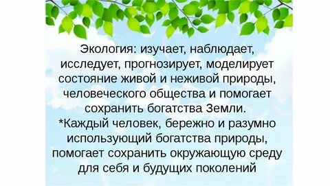 Природа и человек конспект кратко