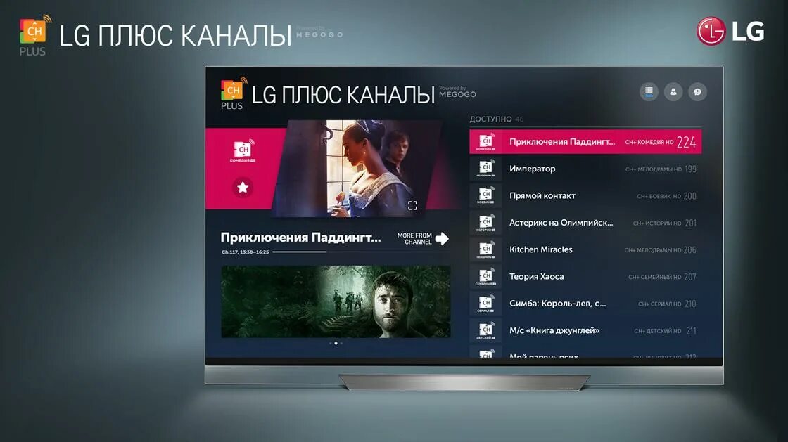 Приложение lg channels