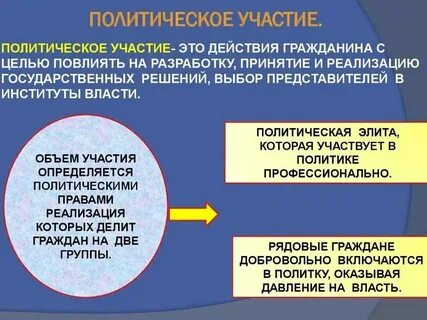 Способы участия граждан в политической