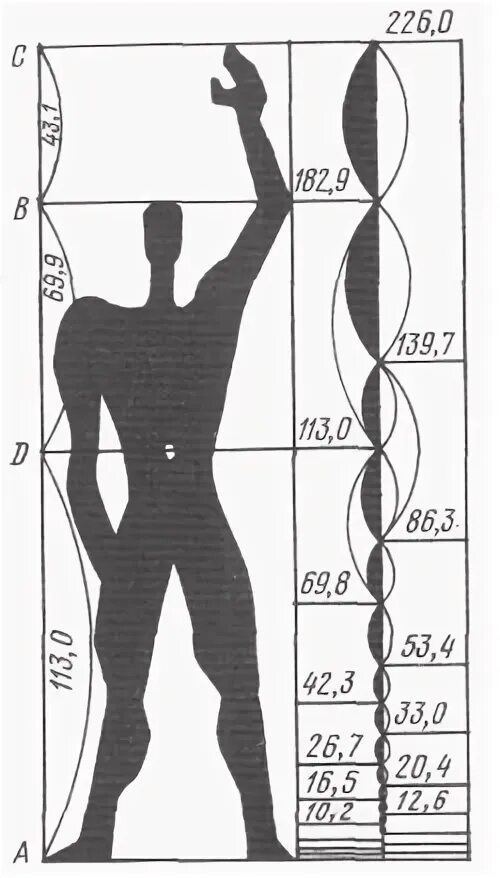 Мера человек 5. Модулор Ле-Корбюзье. Меры человека. Ле Корбюзье мера человек. Модулор скульптура.