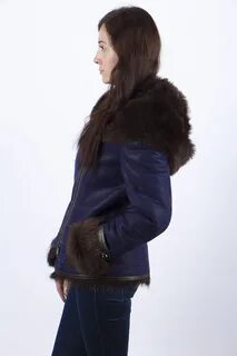 Фиолетовые женские дубленки