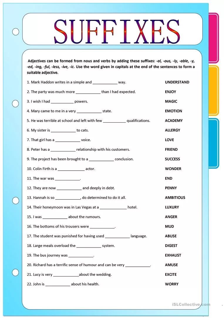 Приставки в английском языке Worksheets. Word formation Noun suffixes Worksheets. Adjective suffixes Worksheets. Nouns - adjectives в английском языке Worksheets. Word formation adjectives