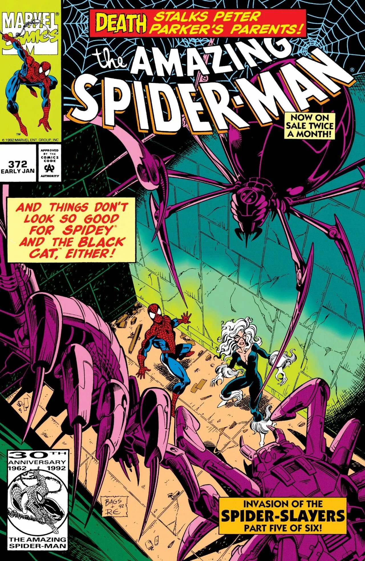 Spider Slayers Marvel. Spider-man 3: Invasion of Spider-Slayers. The amazing Spider-man #372. Удивительный человек паук комикс. Читать комиксы удивительный