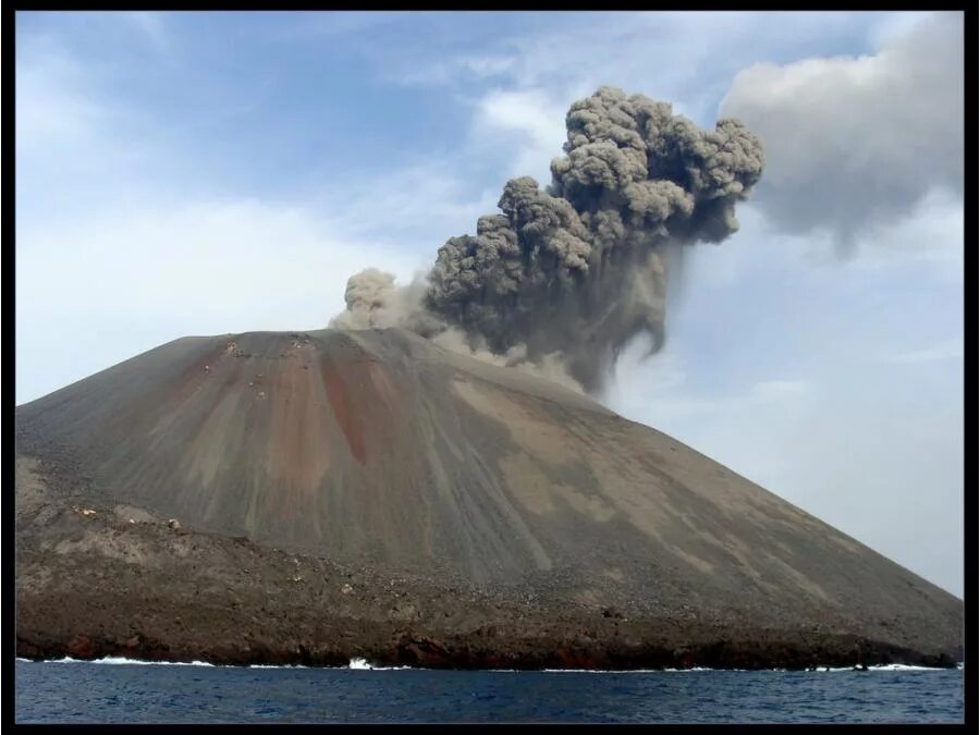 Вулкан кракатау на каком государстве. Вулкан Кракатау. Индонезия вулкан Кракатау. Извержение вулкана Кракатау. Вулкан Кракатау сейчас.