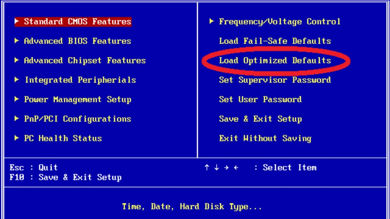Load setup перевод