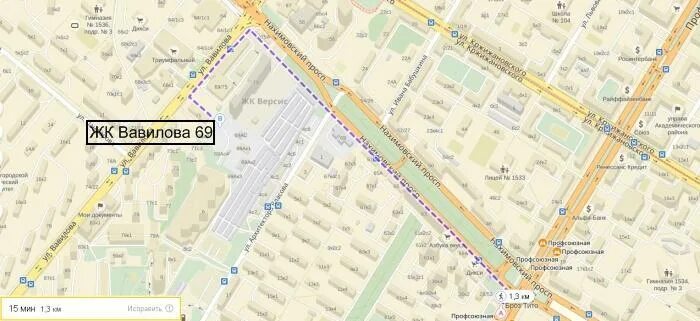 Вавилова 69 карта. Вавилова 69а метро на карте. Москва ул Вавилова 62. Улица Вавилова на карте.