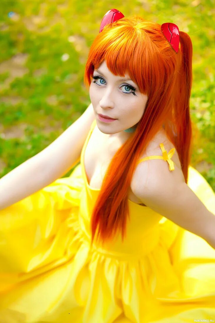 Asuka cosplay. Асука косплей. Рыжие персонажи для косплея.