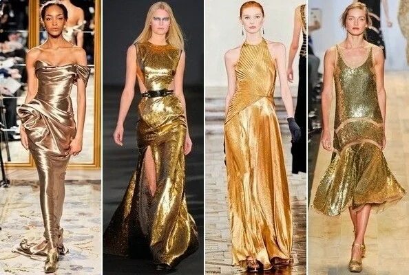 Платье из золотой ткани. Тренд золотого платья. Платье из жидкого золота. Ральф Лорен платье золотое.