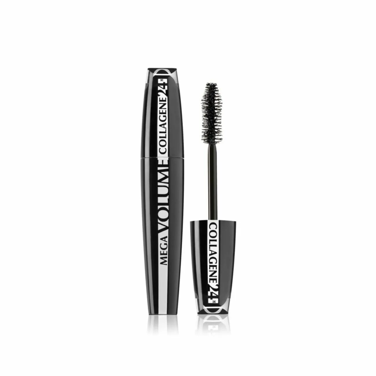 Тушь laf отзывы. Тушь лореаль волюм. Лореаль Mega Mascara. Тушь Mega Volume. L'Oreal Paris l'Oreal Paris Mega Volume Collagene 24.