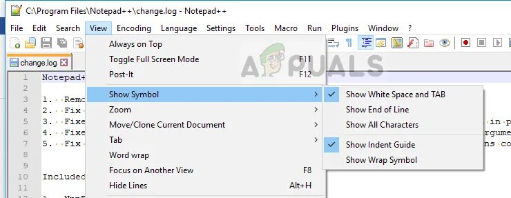 Indentation contains tabs